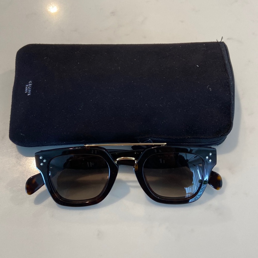 Celine Brow Bar Sunglasses With Case